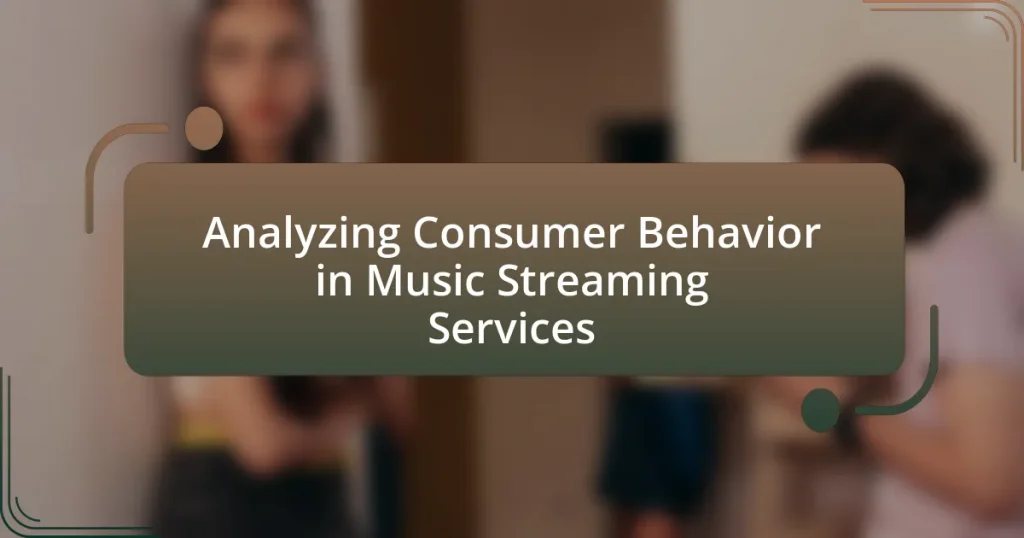 Analyzing Consumer Behavior in Music Streaming Services